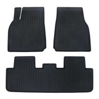 Tesla Model 3 TPE Eco-Friendly Non-Slip Car Mats - 3D High-Edge Design. black