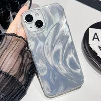 Plunksnų siūlų tekstūros telefono dėklas iPhone 11 13 Pro Max iPhone 14 15 Pro Max 12 13 Pro Max 13 Pro 14 Pro Išplėstinis vandeniui ir smūgiams atsparus iPhone 11 gryna