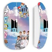 Wireless Mouse - Maniacase - Kpop BTS 2024 - Ergonomic Design - Comfortable - White
