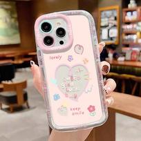Mobiliųjų telefonų dėklai iPhone 11 13 XR 15 Pro Max 12 14 Pro Max dėklas iPhone 16 7 Plus 8 Plus XS Max Animacinis raštas Apsauga nuo kritimo Atspari smūgiams iPhone 6&6s balta
