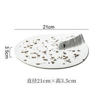 Creative Irregular Ceramic Dessert Plate Steak Plate Sushi Plate Service Plates Restaurant Molecular Cooking Specialty Tableware gray