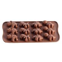 12-slot Cake Baking Mold Cookie Chocolate Fondant Silicone Mould Baking Pan Home Kitchen Bakery Tool