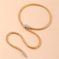 Bohemiški cirkonio žavesio gyvatės apyrankės & grandinėlės Apyrankės Gamyba Apyrankė Necklace beige