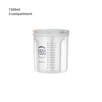 Grain Miscellaneous Kitchen Organizer Tank Cereals Storage Containers Plastic Multifunctional Food Container Moisture-proof Box M white