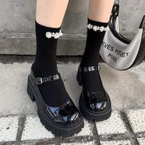 Pearl Socks Women's Spring and Autumn Medium Tube Calf Socks Black Long Autumn and Winter Half Leg Summer Lace Short Tube One size