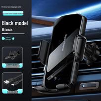 A18 Išmanus indukcinis automobilinis telefono laikiklis su belaidžiu įkrovimu gray