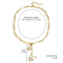 Octagonal Star Pendant Choker Chunky Chain Necklace for Women Accessory