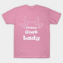 T Shirt Women Crazy Goat Lady T Shirt Harajuku Print Kawaii Tshirt Summer Short Sleeve Female T-Shirt Top Tee S rožinė