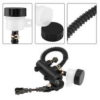 Folding Rear Foot Brake Hydraulic Master Cylinder Pump Reservoir for Motorbike ATV Dirt Bike black