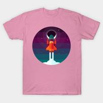 T Shirt Women Into Spaaaace Harajuku Print Kawaii Tshirt Summer Short Sleeve Female T-Shirt Top Tee S
