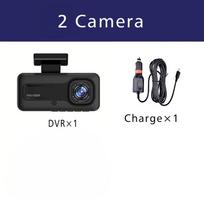 New 3 Camera Car Dvr 1080P Dash Cam Interior Cabin Mini Vehicle Three Way Channel DVRs Recorder Video Registrator Dashcam Camcorder 2 Channel