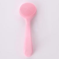 1PC Soft Silicone Feel Face Brush Makeup Remover Blackhead Cleansing Tool Portable Beauty Tool rožinė