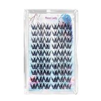 Yue Jiao Niang Double V Lazy W-Shaped Thick Natural Comic False Eyelashes
