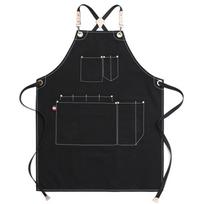 Simple canvas multi-pocket apron, waterproof and wear resistant barber garden cleaner detachable belt apron W3057WW-Long 80cm