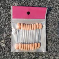 Dvipusis vienkartinis lateksinis akių šešėlių šepetėlis pink