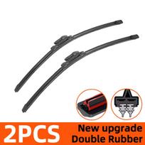 Automobilio valytuvai Dvigubos gumos, skirti Cadillac CTS CTS-V 3 2014-2019 Priekiniai valytuvai Pjoviklis Automobilių dalys Priedai Priekinio stiklo valytuvai Dėvimos dalys 2PCS gray