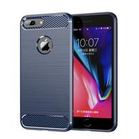 For iPhone 8 Plus Case For Apple iPhone 7 8 Plus Cover 5.5 Inch Shockproof Soft Silicone Protective Bumper For iPhone 8 7 Plus For iPhone 8 Plus mėlyna