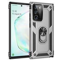 Smūgiams atsparus šarvuotas buferinis dėklas Samsung Galaxy A55 A54 A14 A15 A25 A34 A23 Note 20 S24 Ultra S23 S22 S21 metalinis žiedas galinis dangtelis Samsung A54 5G sidabras