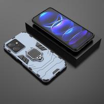 For Xiaomi Redmi Note 12 4G Case Shockproof Armor Phone Cases For Redmi Note12 4G Ring Stand Bumper Silicone Back Cover For Redmi Note 12 4G tamsiai mėlyna
