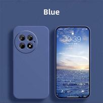 For Oneplus 13 Liquid Silicone Case Oneplus 13 Cover Fundas Coque Soft TPU Camera Protector Phone Case Oneplus 13 12 12R 11 For Oneplus 13 mėlyna