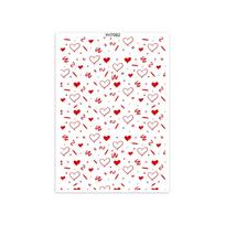 Clay Transfer Paper Valentine Love Heart Clay Transfer Paper Water Soluble Transfer Paper for Clay Earrings Making 7082 white