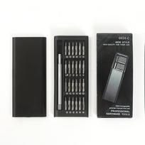 24 viename tikslumo atsuktuvas rinkinys Profesionali elektronikos remonto įrankių rinkinys telefonui, kompiuteriui Aluminum handle gray