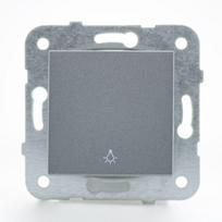 Push button - VIKO BY PANASONIC - KARRE NOVELLA - Smoked - Simple installation - 2-point lighting control