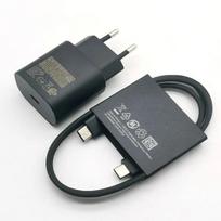 25W PD Charger Super Fast Charge Adapter Type C Cable For Galaxy Z Flip Fold 6 5 4 3 2 S20 S21 S22 S23 S24 Ultra A55 Black-EU With Cable