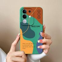 Case For Vivo V30 V40e V50 Y04 T4x iQOO Z9s Y29 Y29S Y39 Y19S S19 Pro V40 Lite(IDN) Fashion Check Pattern Slim Silicone Shockproof Shell For Vivo Capa Vivo Y29 4G brown