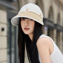 Hat Women'S Shade Sunscreen Hat Button Removable Sun Hat Empty Top Breathable Premium Sense average size