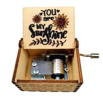 Fancy Music Box Mechanical Movement Smooth Handle Dekoratyvinis A