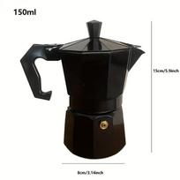 150/300/450 ml Moka Pot Stovetop Camping instrukcija Kubos kavos virimo aparato vadovas Camping Kubietiškas kavos aparatas cappuccino Latte gamybai