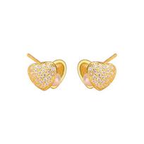 Light Luxury Love Pearl Earrings for Women Fashion Personality Sweet and Cool Niche Design Earrings