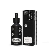 House Of Beauty Acne Oil W/T Tea Tree, Avocado & Vit-E For Drying Pimpled & Oily Skin (30ml) black