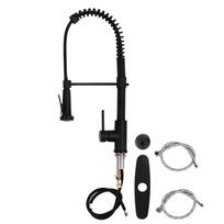 G1/2 Flexible Pull Out Faucet Black Cold Hot Mixing Sink Faucet Basin Water Tap for Household