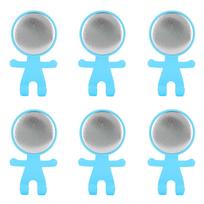 50Set 58MM Toothbrush Holder Hook Badge Making Supplies Blank Badges Cover DIY SetBlue mėlyna