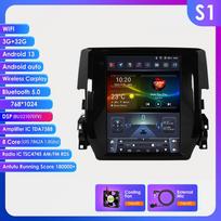 Ossuret Android Car Radio for Honda Civic 2015-2020 Multimedia Stereo 9.7inch Vertical Screen Carplay Android Auto Intelligent Screen GPS Stereo RDS S1 8Core 3G 32G