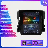 Ossuret Android Car Radio for Honda Civic 2015-2020 Multimedia Stereo 9.7inch Vertical Screen Carplay Android Auto Intelligent Screen GPS Stereo RDS S6 8Core 6G 64G