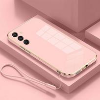 For Samsung Galaxy A05S Case Galaxy F34 M34 F54 5G M54 A54 A34 M14 A14 A24 4G Phone Case Straight edge Silicone Back Soft Cover For Galaxy A05S&Case & Strap white