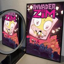 1 vnt. I-Invader Zim plakatas Plakato popieriaus spaudinys Namų svetainė Miegamasis Įėjimas Baras Kavinė Meno paveikslas Dekoracija 21cm×30cm NoFrame