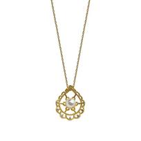 Pearl Water Drop-shaped Necklace French Retro Female Niche Design Clavicle Chain Temperament