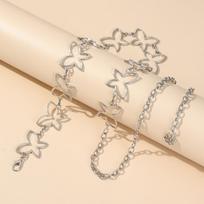 European & American Hollow Butterfly Alloy Waist Chain - Trendy Fashion Accessory