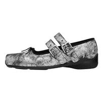 ~ Retro Ballet Flat Shoes Bow Thick Heel College Mary Jane Small Leather Shoes Women 35