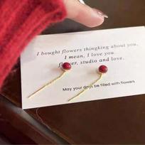 Ankola Red Retro Pearl Tassel Earrings: Niche, High-End, and Versatile 2025 Design
