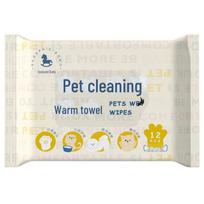 Pet Hair Remover: Disposable Wet Wipe Roller and Comb for Cats and Dogs beige