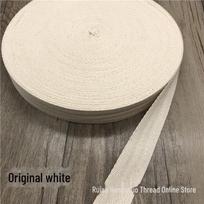 3cm White & Black Cotton Herringbone Webbing for Hemming & Home Textiles gray