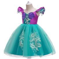 2024 European and American Embroidered Sleeping Beauty Tutu Dress for Girls 130 cm