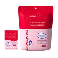 Portable Decontamination Wet Wipes - No-Wash, Degreasing, Ideal for Down Jackets & White Shoes red