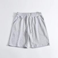 Macaron Color Terry Cotton Casual Shorts - Summer Style for Couples 3XL šviesiai pilka spalva