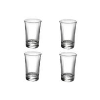 Thick Bottomed Vodka Glass Household Baijiu Glass Bullet Cup Classic Transparent SGlass Party Bar Liquor Goblet Drinkware 4pcs